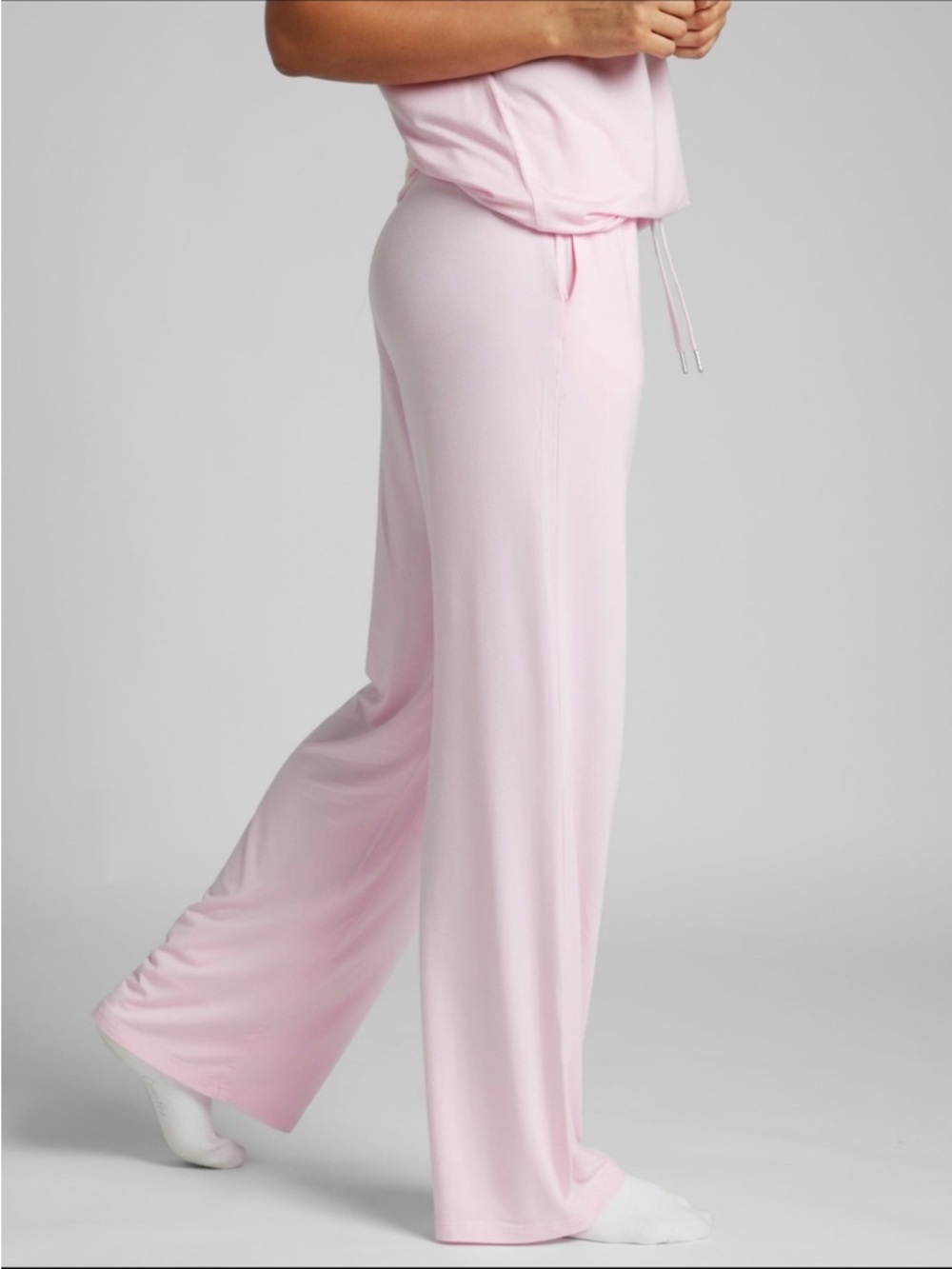 Light Pink Straight Leg Lounge Pants - Soft Comfort